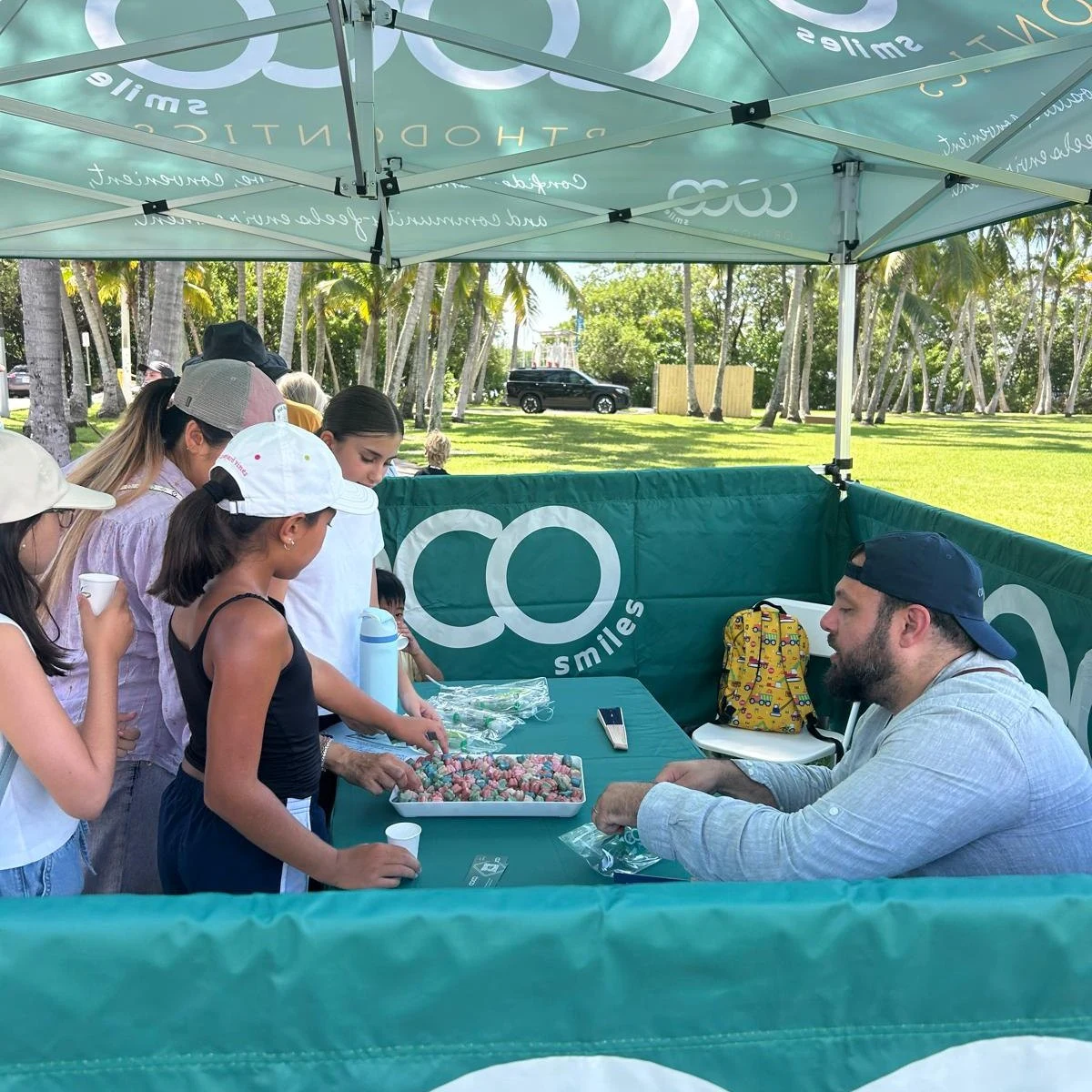 COCO Smiles Orthodontics cleanup volunteers at Peacock Park